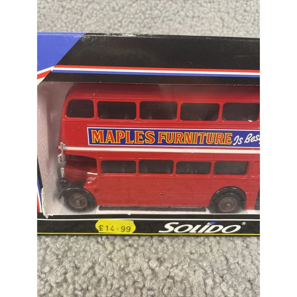 BUS SOLIDO LONDONIEN DOUBLE DECKER   DIE CAST CAR‎  Open Box